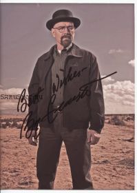 Автограф: Брайан Крэнстон. Во все тяжкие / Breaking Bad