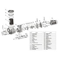 Насос Aquaviva LX SEQ500 (380 В, 82 м3/ч, 5HP)