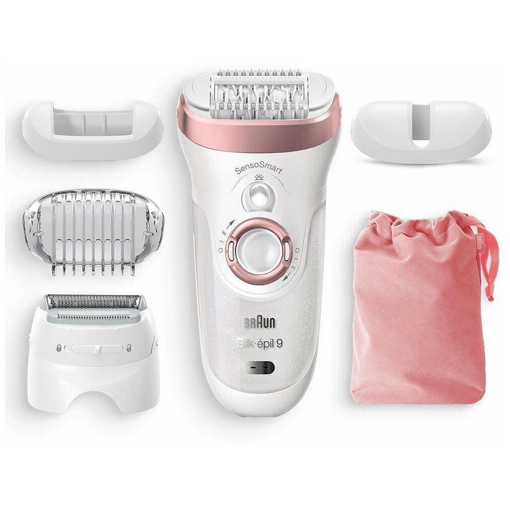 Эпилятор Braun 9725 Silk-epil 9 SensoSmart, белый