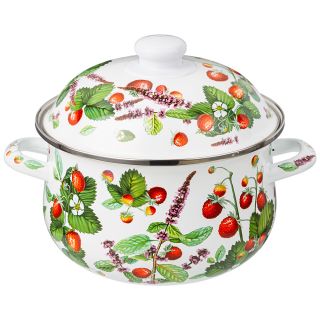 КАСТРЮЛЯ AGNESS ЭМАЛИРОВАННАЯ С ЭМАЛ.КРЫШКОЙ, 2.8 Л, 20*12 СМ