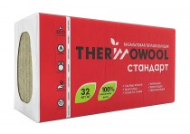 Утеплитель Изомин Стандарт Thermowool 1200*600*50мм, 5.76м2, 0.288м3 (32 кг/м3)