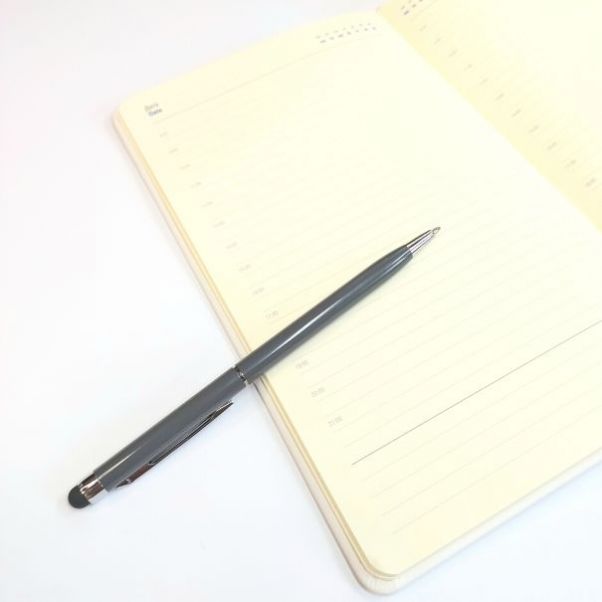 Ручка со стилусом TouchWriter серая