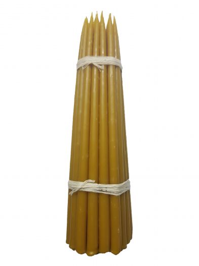 Свечи высший сорт №4т вес 610 гр., высота 290 мм., диаметр 13 мм., 25 свечей в пачке.