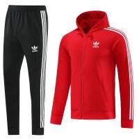 Спортивный костюм с капюшоном Adidas(красный) 23/24