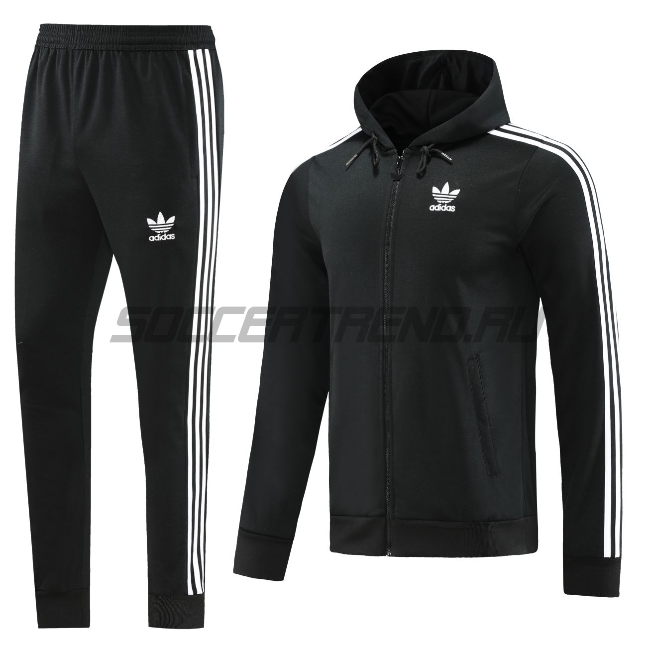 Спортивный костюм с капюшоном Adidas(чёрный) 23/24