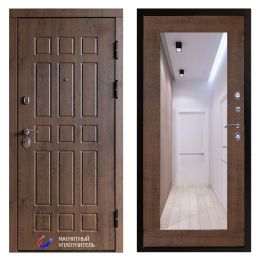 Входная дверь Termo-door Афина Дуб Зеркало Триумф дуб