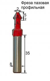 Фреза пазовая профильная.
