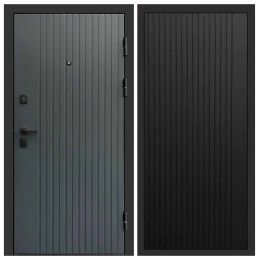 Входная дверь Termo-door Твист Грей BLACK FLAT Черный Кварц