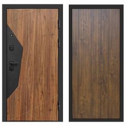 Входная дверь Termo-door Авангард BLACK FLAT Дуб