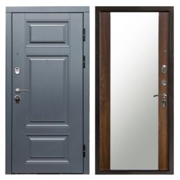 Входная дверь Termo-door Премиум Grey Зеркало Дуб