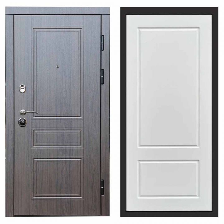 Входная дверь Termo-door Орегон Венге Марсель Белый Софт