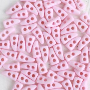 Набор мини пуговиц для творчества, треугольные нежно-розовые, 10 шт. 6 мм.