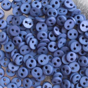 Набор мини пуговиц для творчества, индиго, 10 шт. 4 мм.