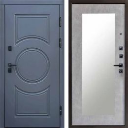 Входная дверь Termo-door Сфера Зеркало Триумф Бетон светлый