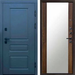 Входная дверь Termo-door Орегон Графит Зеркало Дуб