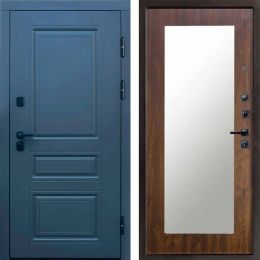 Входная дверь Termo-door Орегон Графит Зеркало Триумф Дуб