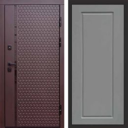Входная дверь Termo-door SIMPLE Шоколад Гранд Грей Софт