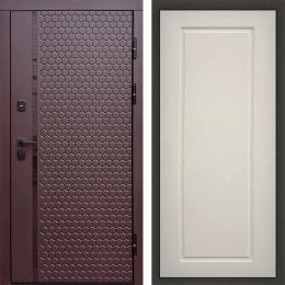 Входная дверь Termo-door SIMPLE Шоколад Гранд Слоновая Кость