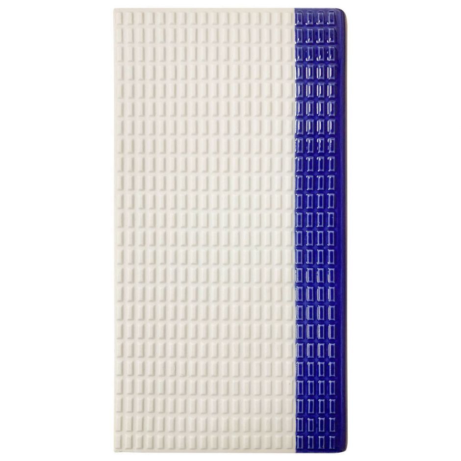 Противоскользящая плитка без покрытия с закруглением по длине SertekPool 244х119 мм (кобальт)