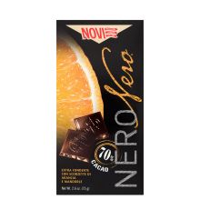 Шоколад Novi Nero Горький с апельсином и миндалём - 75 г (Италия)