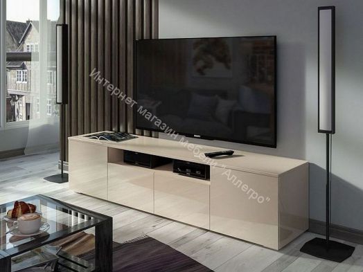 Тумба ТВ Исп.4 ПМ-311.13 (Бежевый глянец)