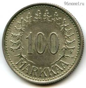 Финляндия 100 марок 1956 H