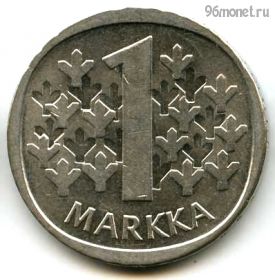 Финляндия 1 марка 1966 S