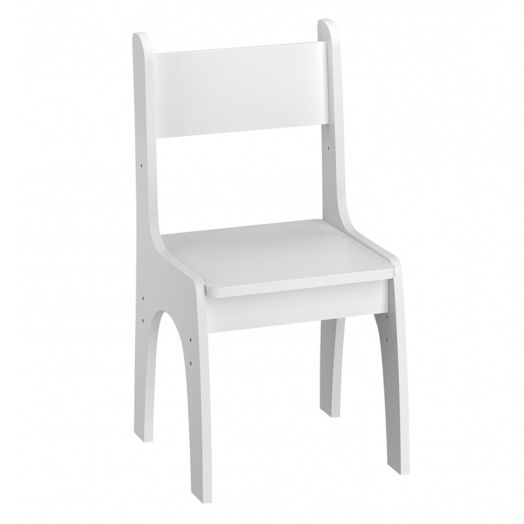 РСН-011-02 Стул детский "Растишка" регулируемый, Фанера/Массив (цвет Белый)