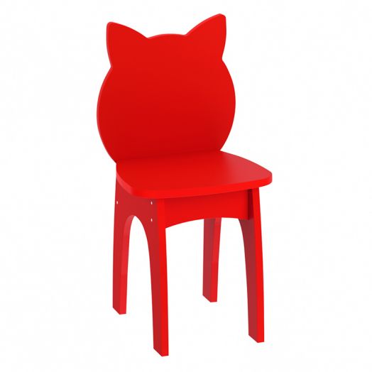 РСН-009-09 Стул детский "Котик" (цвет Красный)