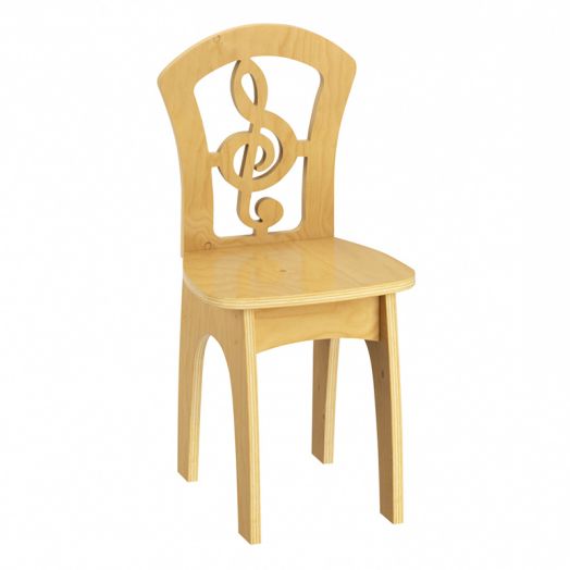 РСН-008-01 Стул детский "Скрипичный ключ" МДФ (Бесцветный лак)