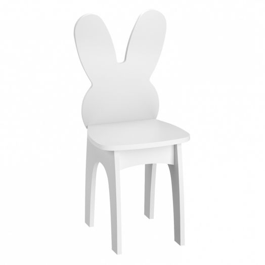 РСН-010-02 Стул детский "Заяц" МДФ (цвет Белый)