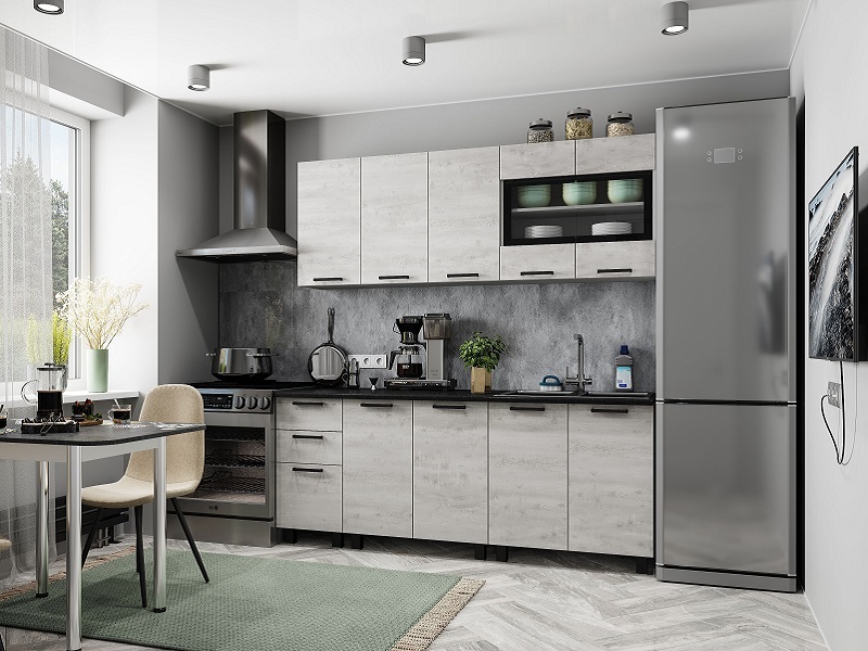 Кухонный гарнитур "Сканди" 1,6 / 2,0 м, без столешницы