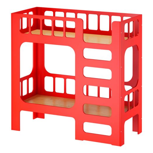 РСН-0682-09 Кровать 2 яруса Детская "Соня" Фанера (цвет Красный)