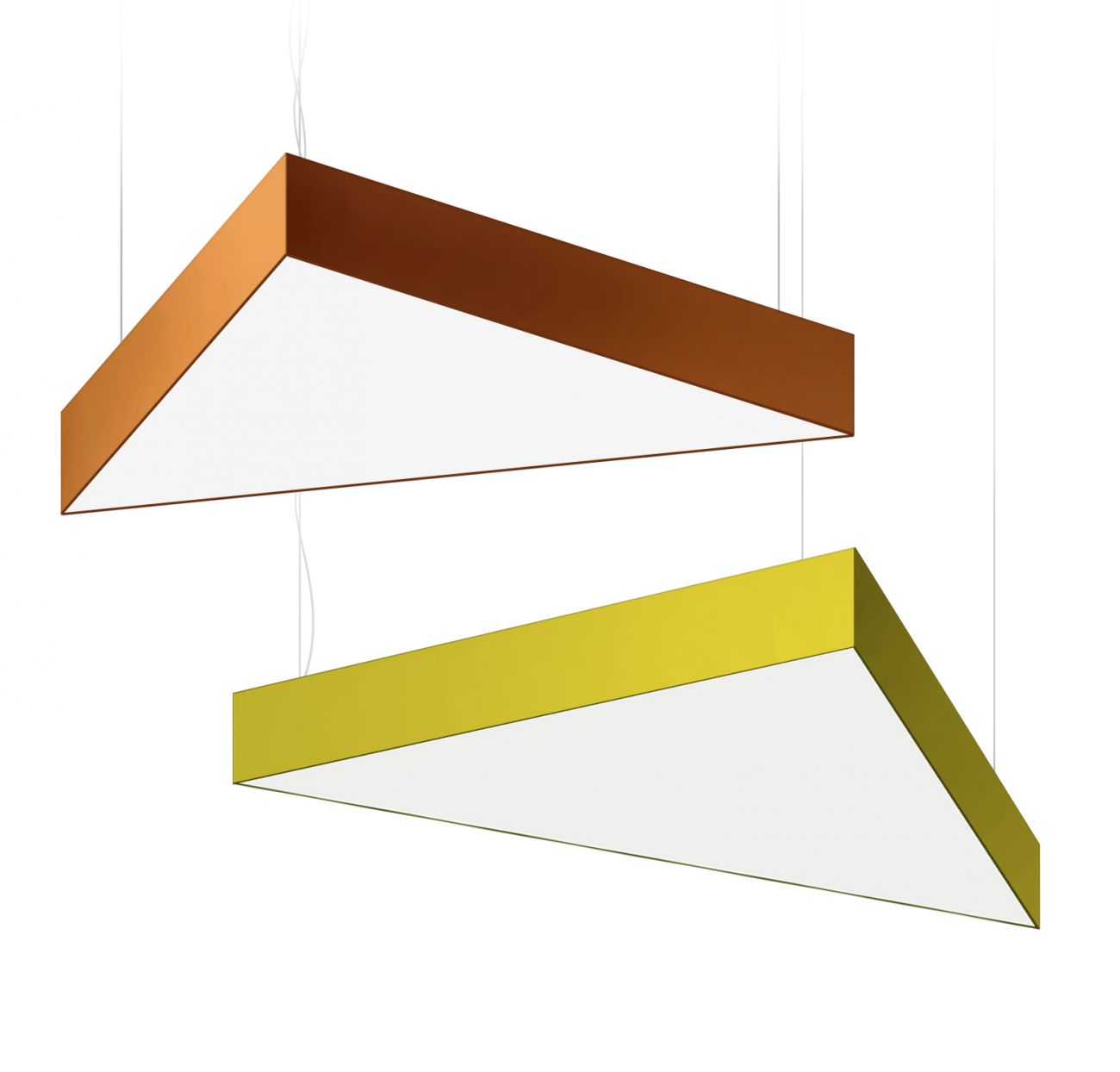 Треугольный LED-светильник TRIO-1000x886x120-47Вт (IP40/IP20,4000К,белый,подвесной,CRI90)