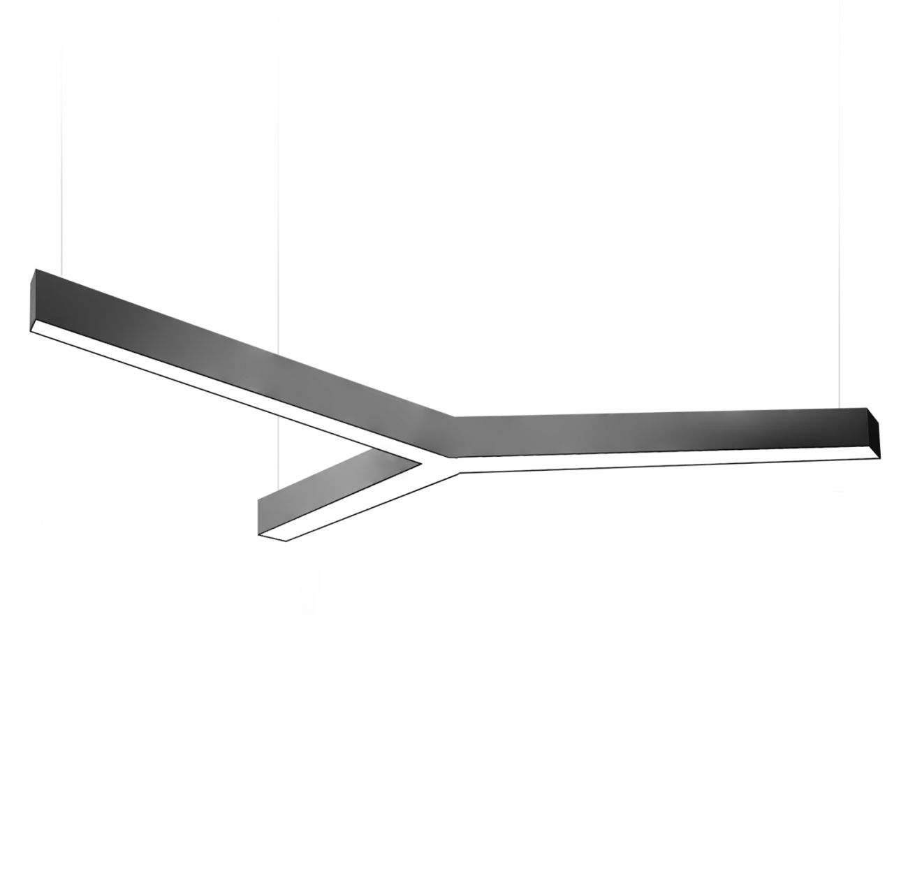 Y-образный LED-светильник TRINITY-1500x1299x100-64Вт (IP40/IP20,4000К,белый,подвесной,CRI90)