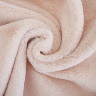 Искусственный мех "Норка" - пастельно розовый  50х37 см.