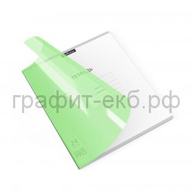Тетрадь 24л.кл.ErichKrause CoverPrо Neon пластик ассорти 56380/56381/56382/56383
