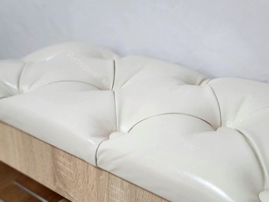 Обувница Вита, дуб сонома/экокожа бежевая