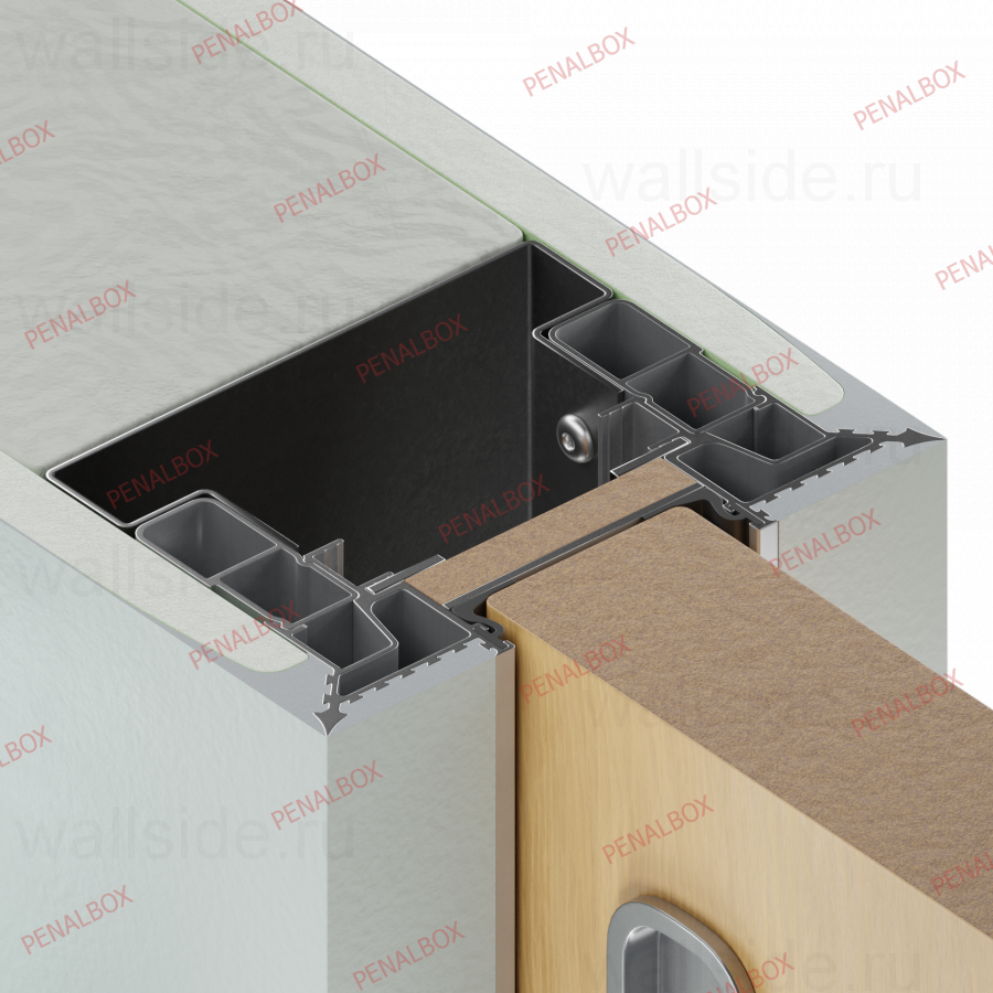 Пенал Penalbox Wood Double Plaster высотой 2400 мм