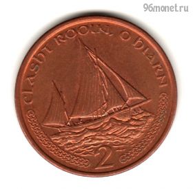 Остров Мэн 2 пенса 2000 АА