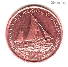 Остров Мэн 2 пенса 2002 АС