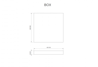 Квадратный Led светильник Box 400