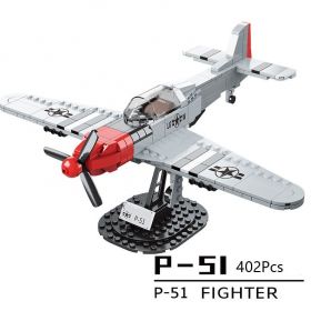 Конструктор самолета Истребитель North American P-51 Mustang, 402 деталей