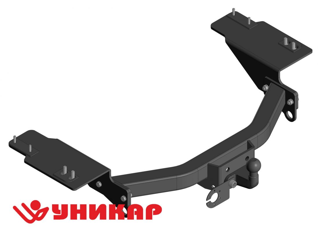 Фаркоп "Уникар" Toyota Land Cruiser 120, 150, Lexus GX 470  на площадке