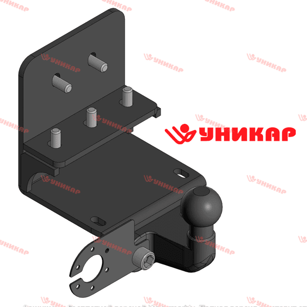 Фаркоп "Уникар" Toyota Land Cruiser 300