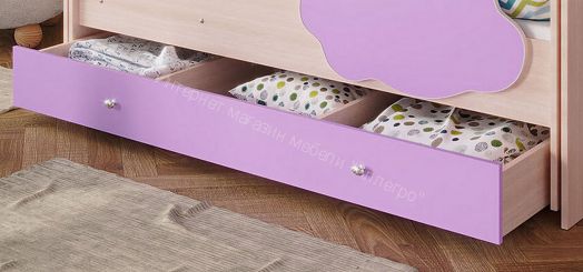 Ящик для кровати Соник, млечный дуб/ирис