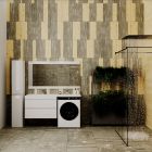 Тумба подвесная Даллас 150, 2 ящика, белая, Style Line