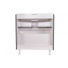 Тумба напольная Бергамо 80 черная Style Line