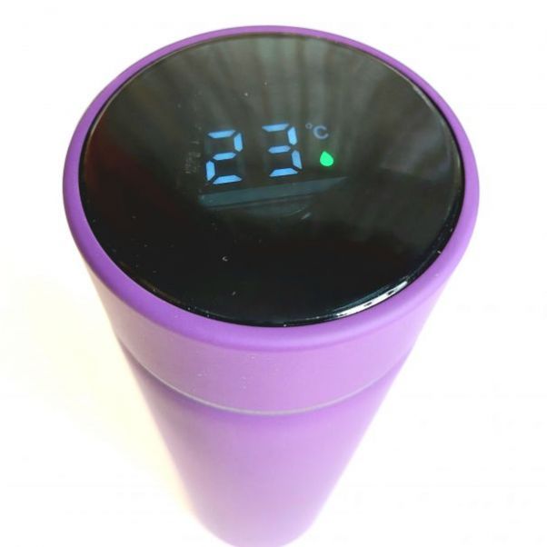 Термос Confident Soft Led фиолетовый