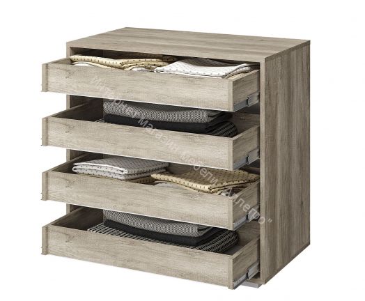 Комод "Наоми" КМ-09 (Графит/дуб каньон)